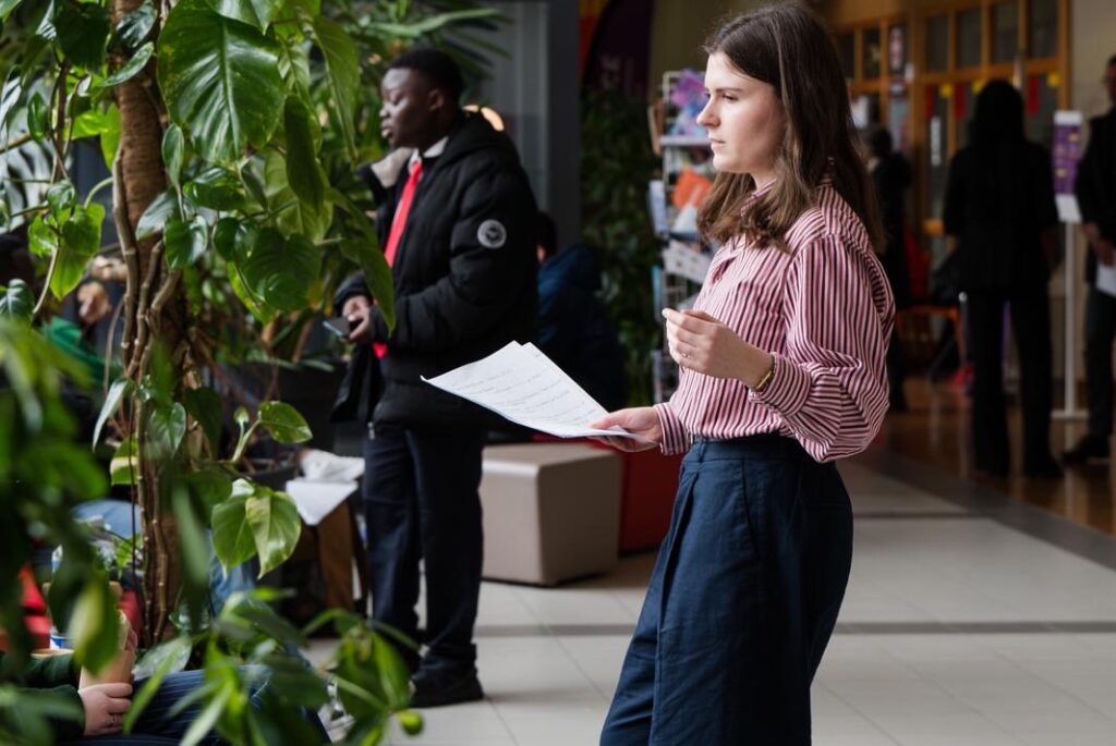 Lou en plein entrainement 
