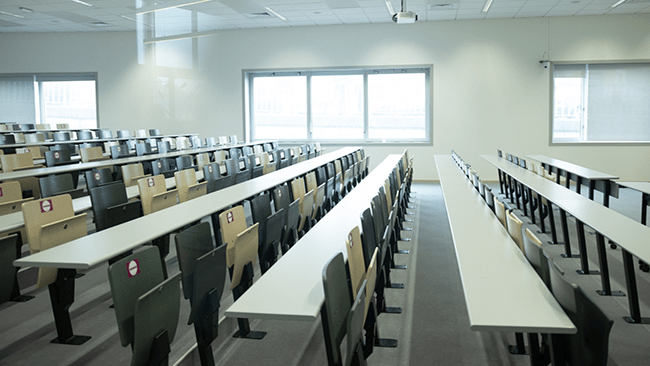 Exemple d'un amphithéâtre sur le campus Roubaix